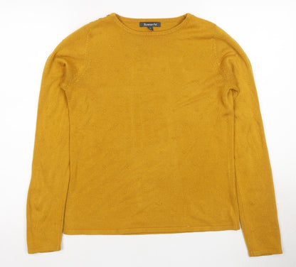 Womens UK Size 10 Bonmarche Gold Pullover Jumper