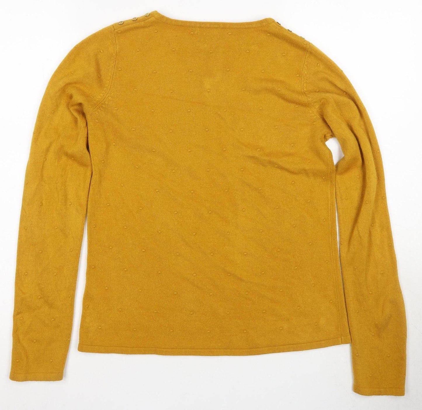Womens UK Size 10 Bonmarche Gold Pullover Jumper