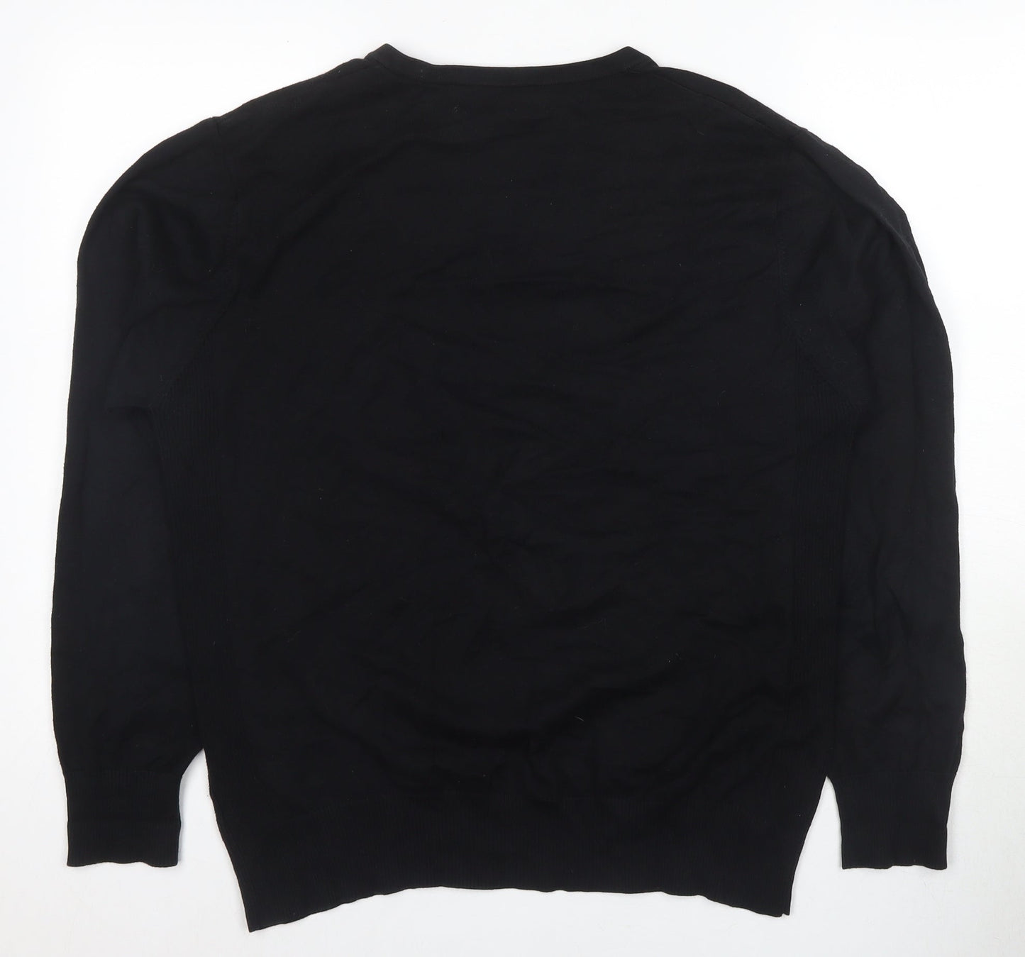 Next Men's Black V-Neck Pullover Jumper Size L