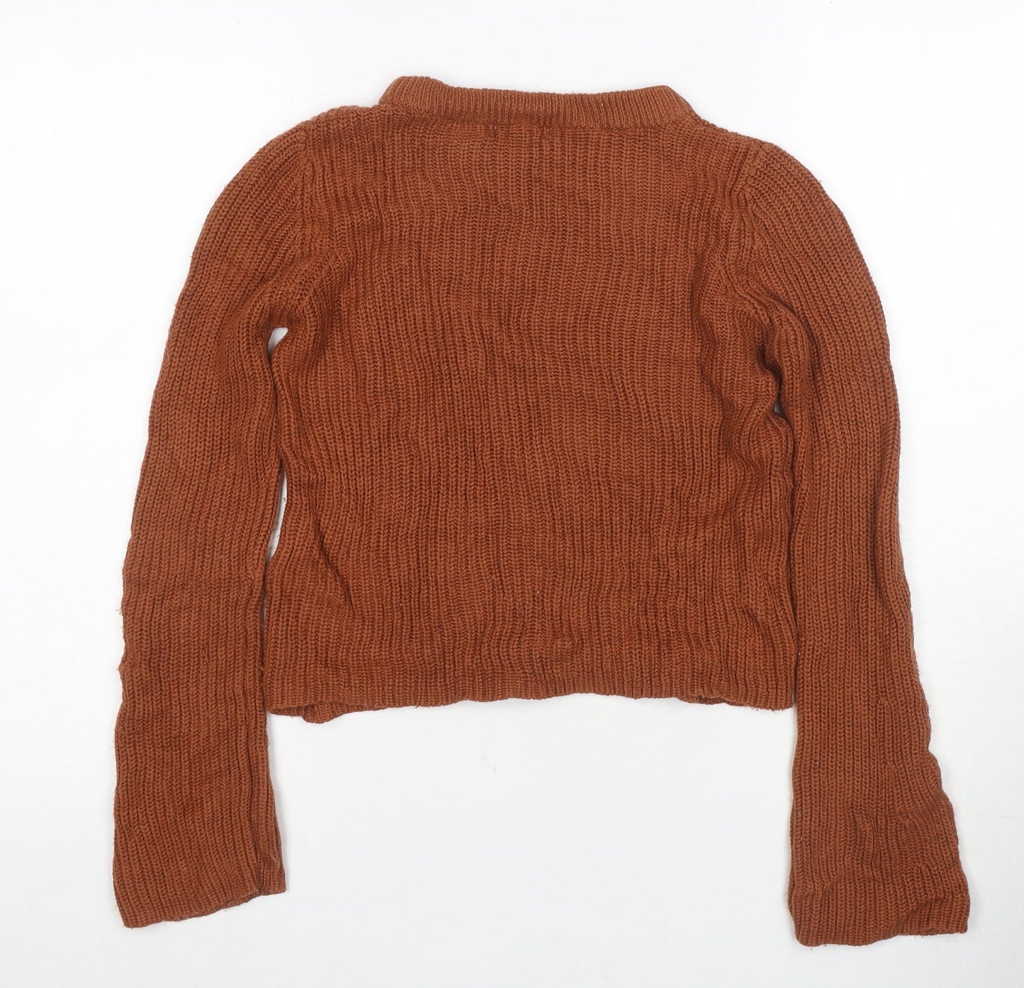 Womens UK Size 6 Stradivarius Brown Pullover Jumper