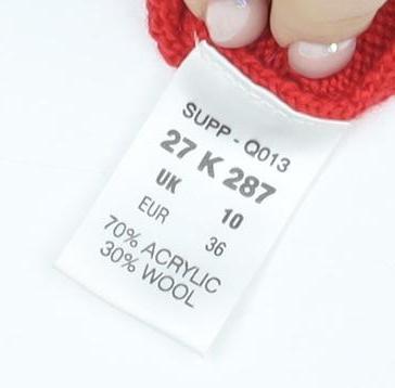 Kaleidoscope Women's Red Cowl Neck Cardigan Size 10