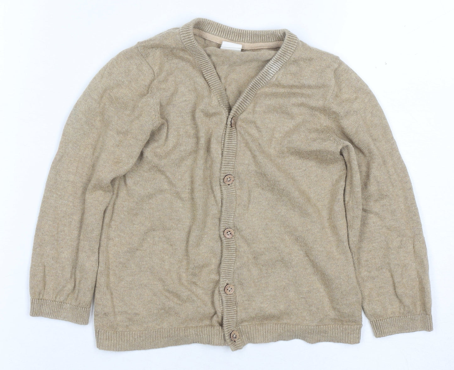 H&M Unisex Beige Baby Cardigan 24 Months Button V-Neck