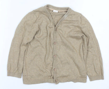 H&M Unisex Beige Baby Cardigan 24 Months Button V-Neck