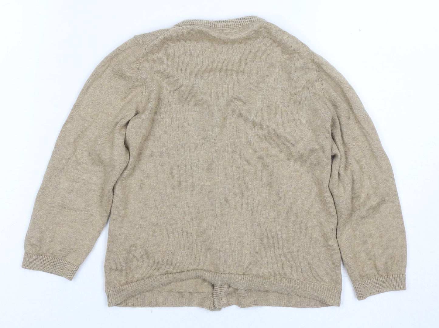 H&M Unisex Beige Baby Cardigan 24 Months Button V-Neck