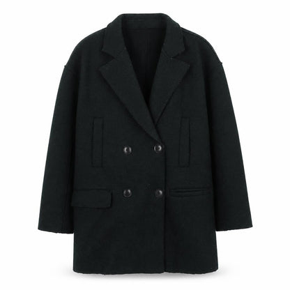 Womens UK Size 6 Zara Black Pea Coat