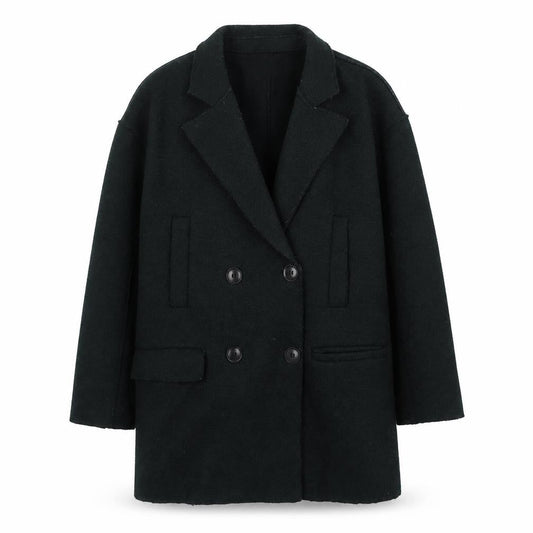 Womens UK Size 6 Zara Black Pea Coat
