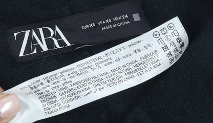 Womens UK Size 6 Zara Black Pea Coat