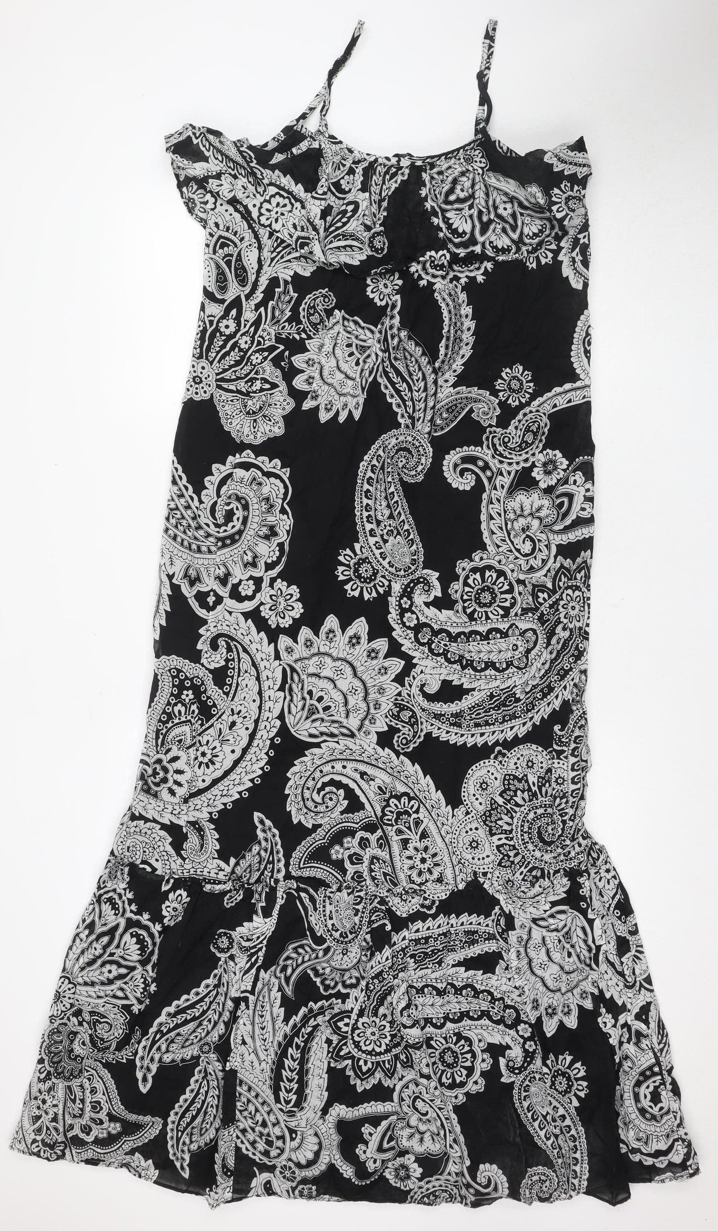 Noa-Noa Women's Black Paisley Dress Size 14 Summer