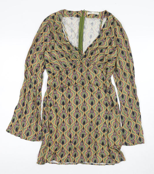 Pull&Bear Women's Multicoloured XS Geometric Shift Dress