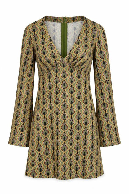 Pull&Bear Women's Multicoloured XS Geometric Shift Dress