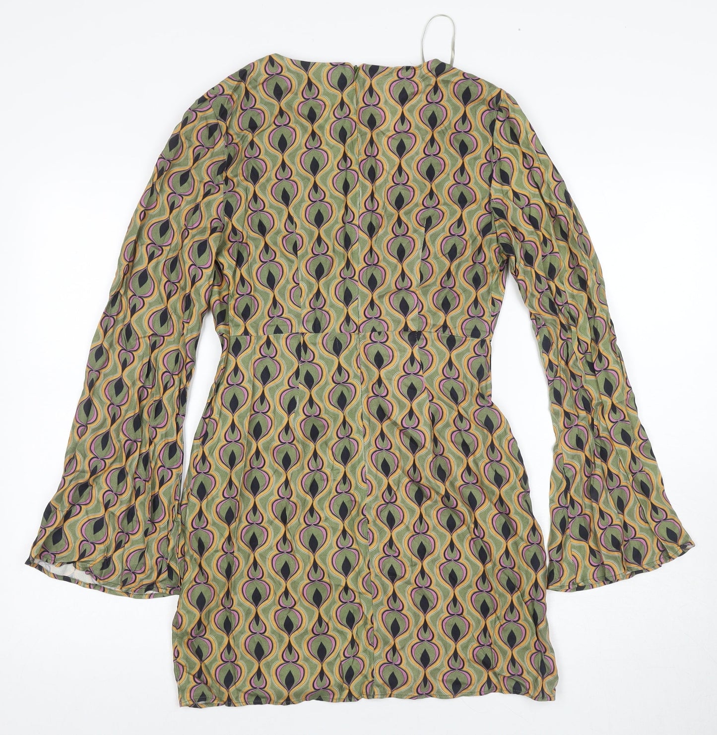 Pull&Bear Women's Multicoloured XS Geometric Shift Dress