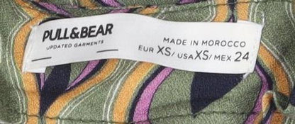 Pull&Bear Women's Multicoloured XS Geometric Shift Dress