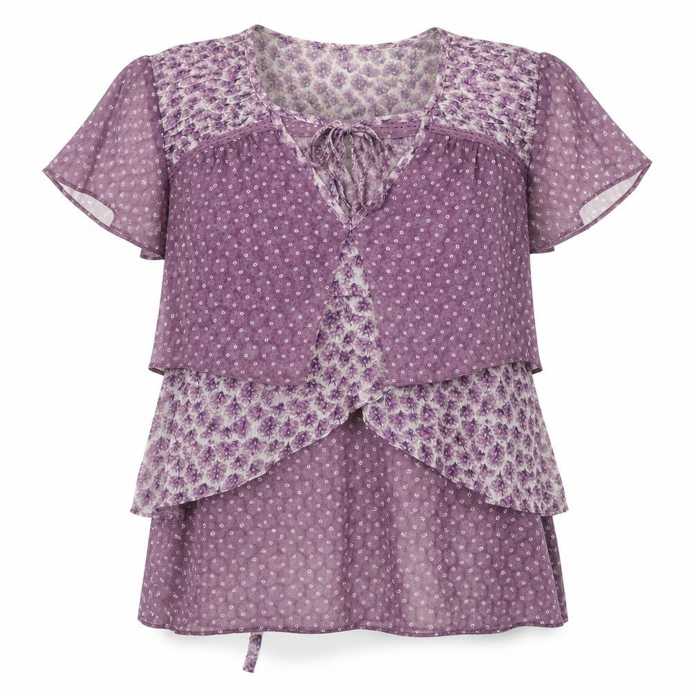 Betty Jackson Black Women's Purple Tunic Blouse Size 12