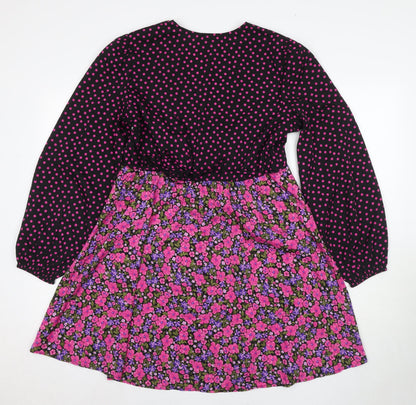 New Look Women's Floral Wrap Dress Size 12