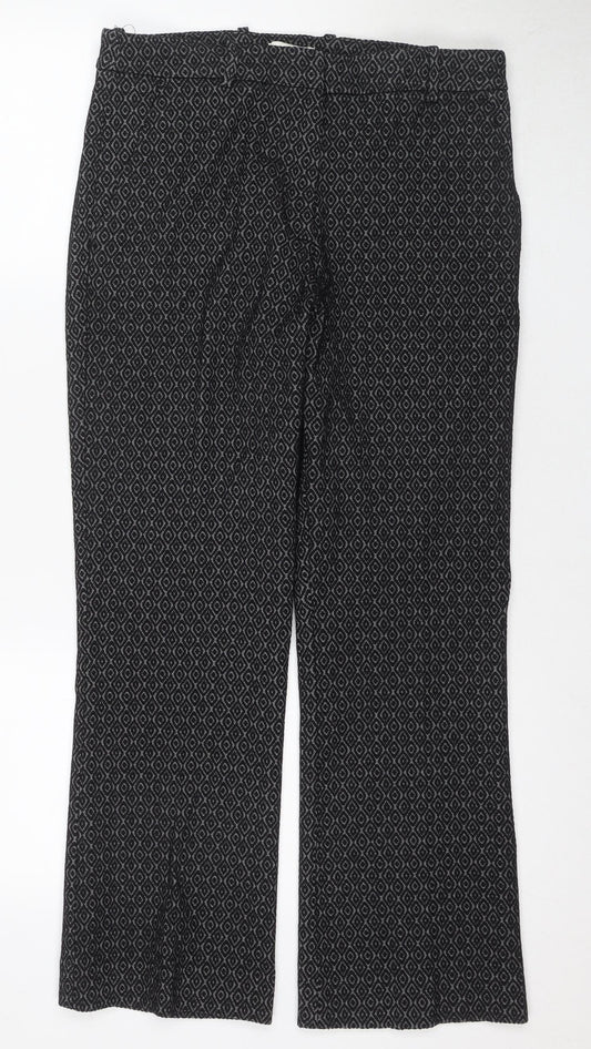 Womens UK Size 12 H&M   Black Trousers