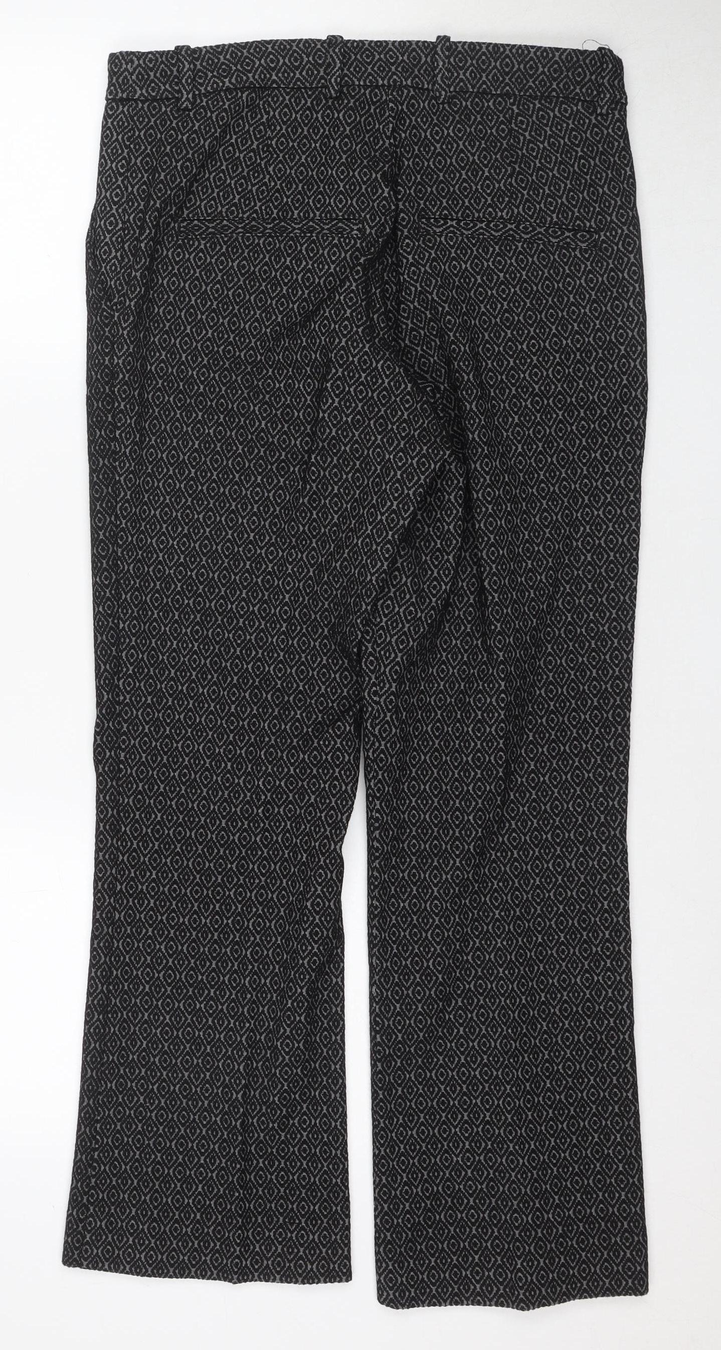 Womens UK Size 12 H&M   Black Trousers