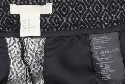 Womens UK Size 12 H&M   Black Trousers
