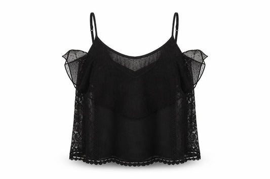 Womens UK Size XS American Eagle Outfitters Black Camisole Tank