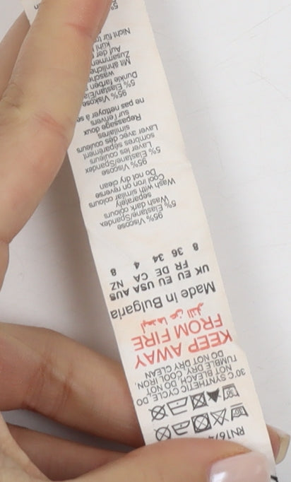 PrettyLittleThing Women's Black Slip Dress Size 8