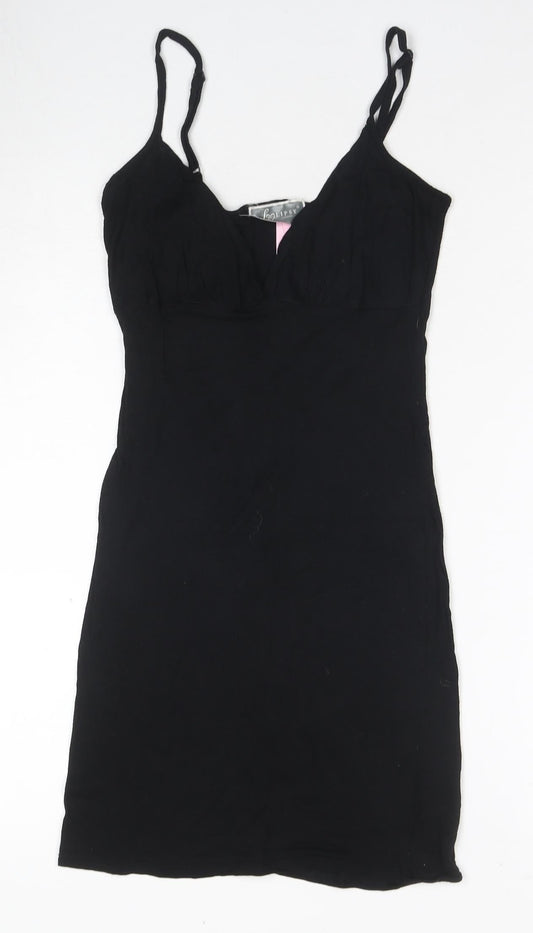 Lipsy Women's Black Slip Dress Size 8