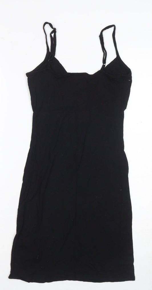 Lipsy Women's Black Slip Dress Size 8