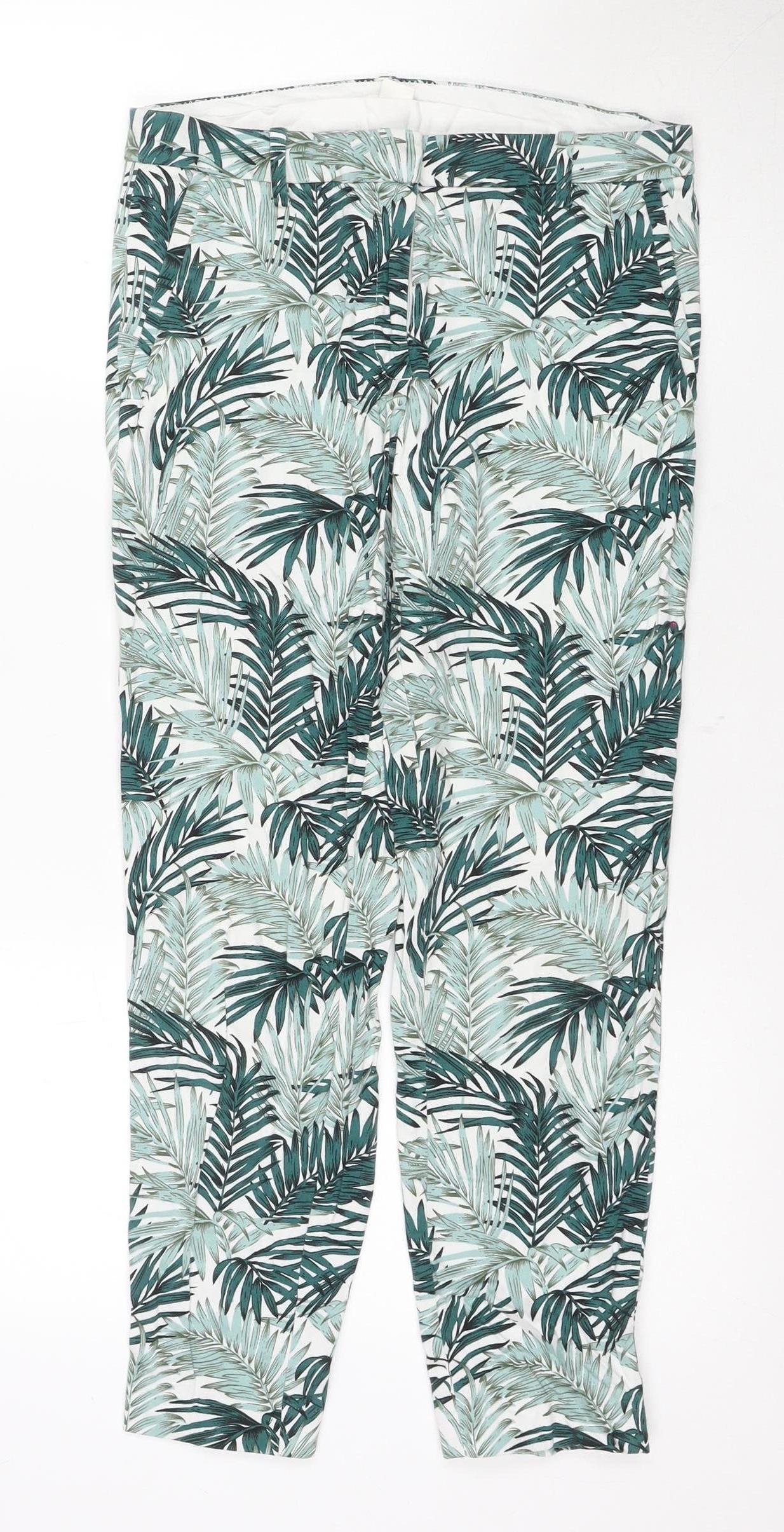 Womens UK Size 6 H&M   Green Trousers