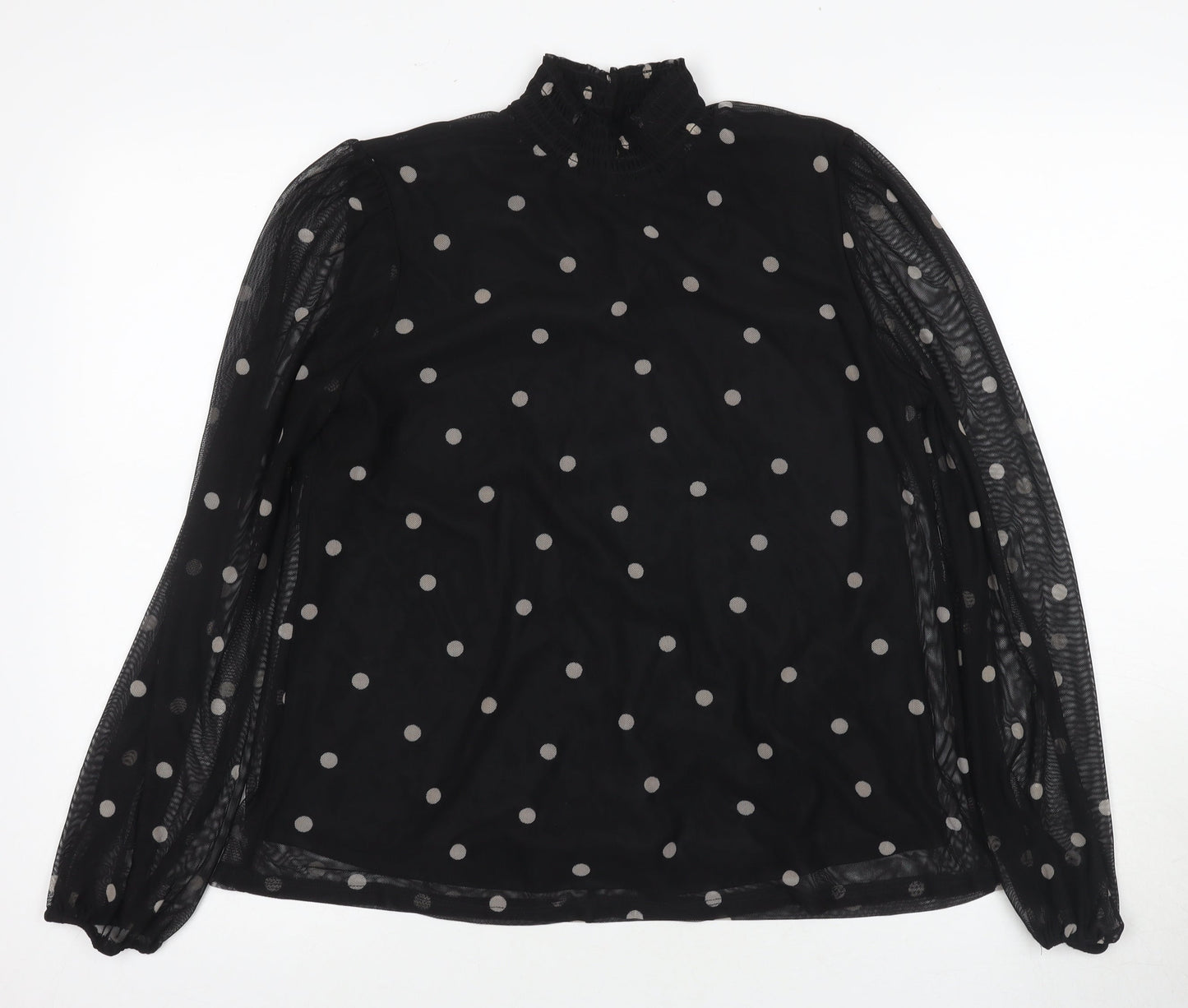 Womens UK Size 12 Principles Black Tunic Blouse