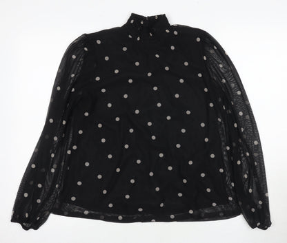 Womens UK Size 12 Principles Black Tunic Blouse