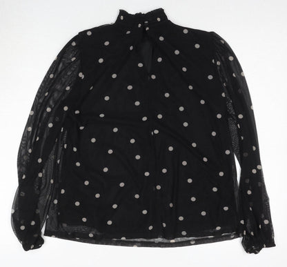Womens UK Size 12 Principles Black Tunic Blouse