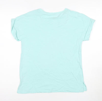 Clothing & Co Teens Blue T-Shirt, Sequin, Size 14, Unicorn