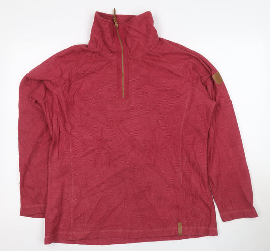 Craghoppers Women's Red 1/2 Zip Pullover Size 16