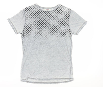 Unisex Adults UK Size M Threadbare Grey Basic T-Shirt