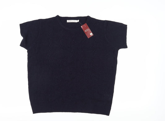 EWM Women's Blue Pullover Jumper, Size 22-24