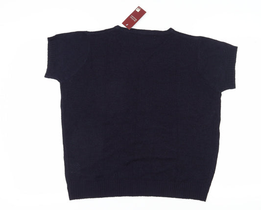 EWM Women's Blue Pullover Jumper, Size 22-24