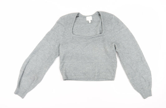 Womens UK Size S H&M Grey Pullover Jumper