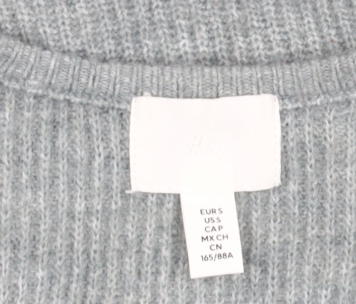 Womens UK Size S H&M Grey Pullover Jumper