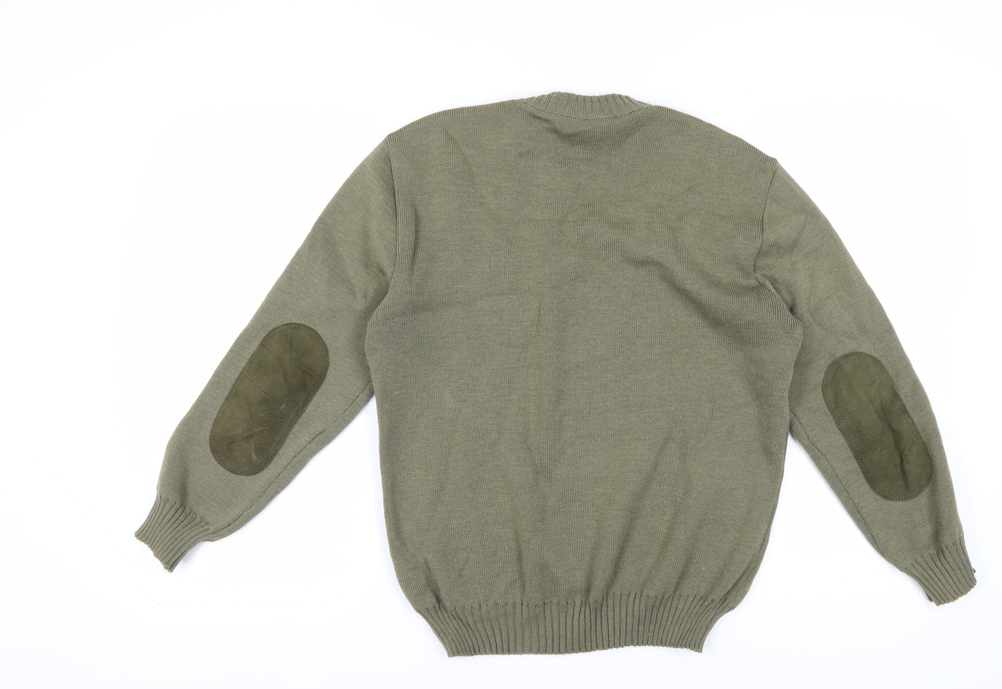 Barbour Men's Green Cotton Jumper Size Small