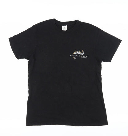 B&C Collection Men’s Black Medium Crew Neck T-Shirt