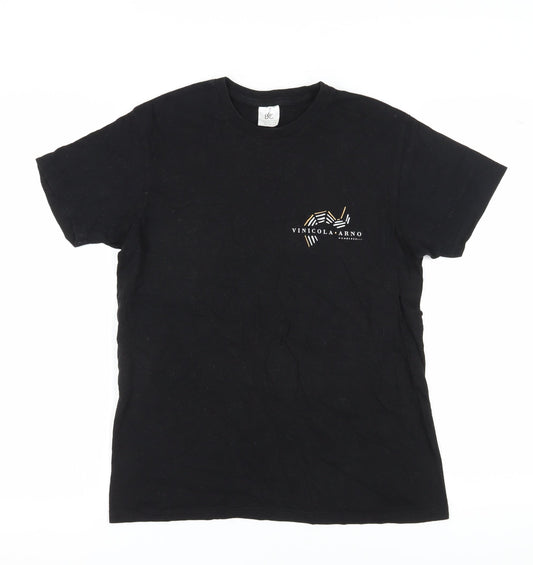 B&C Collection Men’s Black Medium Crew Neck T-Shirt