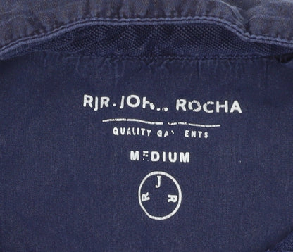 RJR John Rocha Men's Blue Medium Polo Shirt
