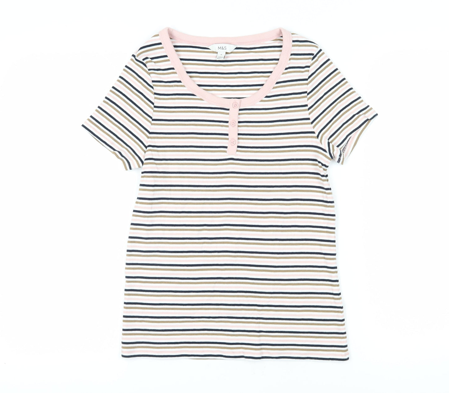 Marks and Spencer Women’s Striped T-Shirt Size 14