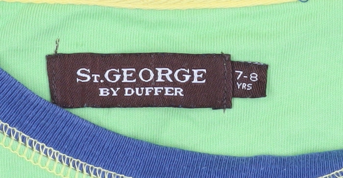 St. George by Duffer Boys Green Graphic T-Shirt 7-8 Years