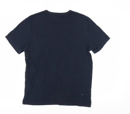 Mens UK Size M HUGO BOSS Blue  T-Shirt