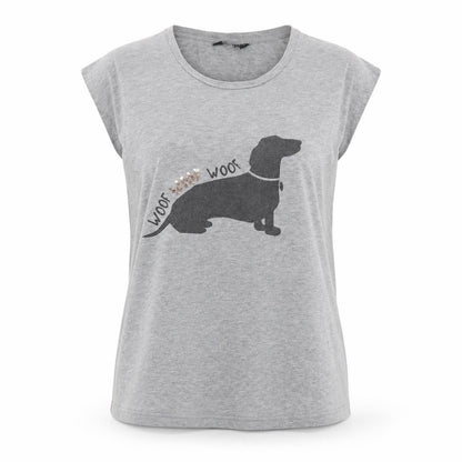 Womens UK Size 12 Dorothy Perkins Grey Jersey T-Shirt