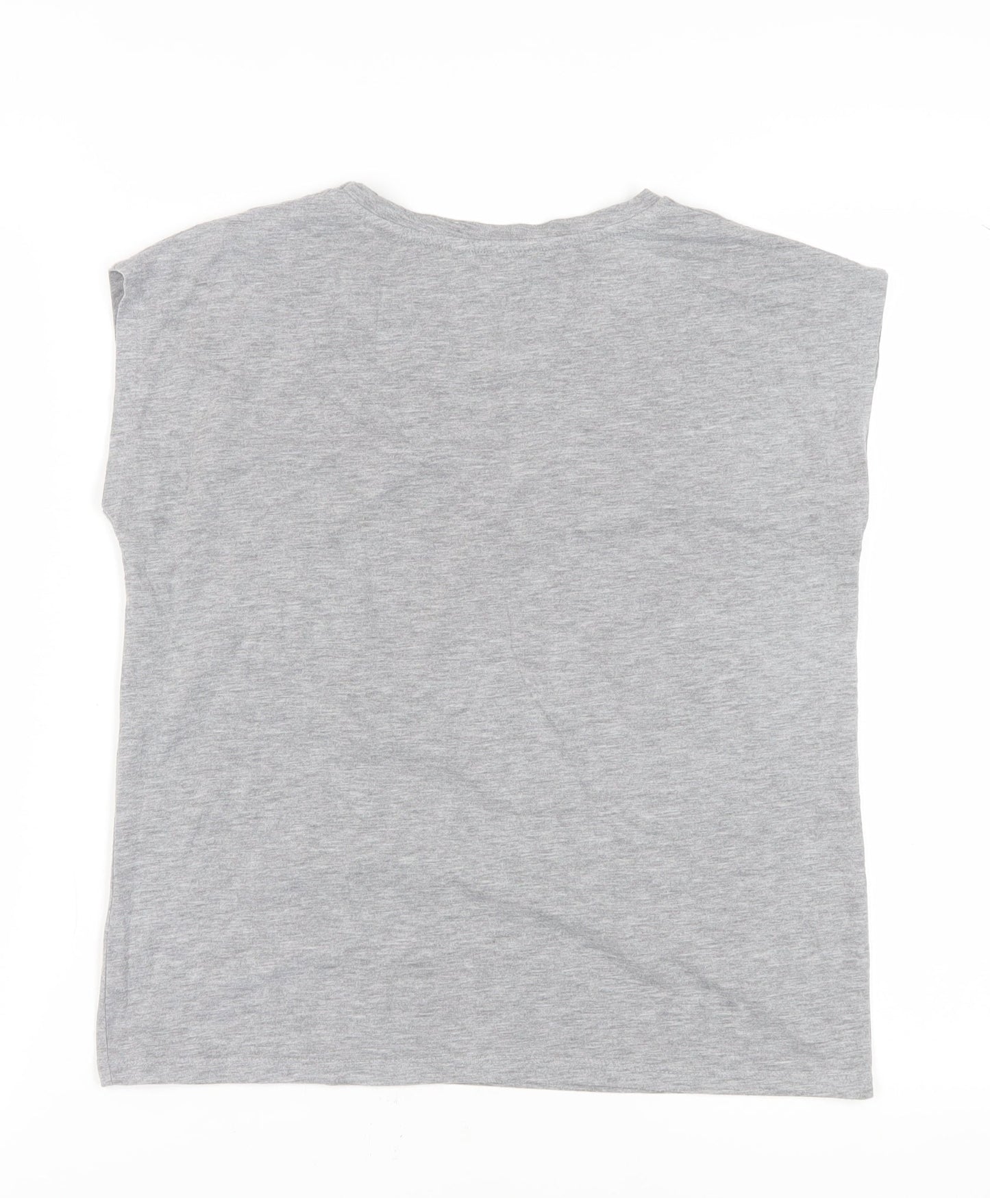 Womens UK Size 12 Dorothy Perkins Grey Jersey T-Shirt