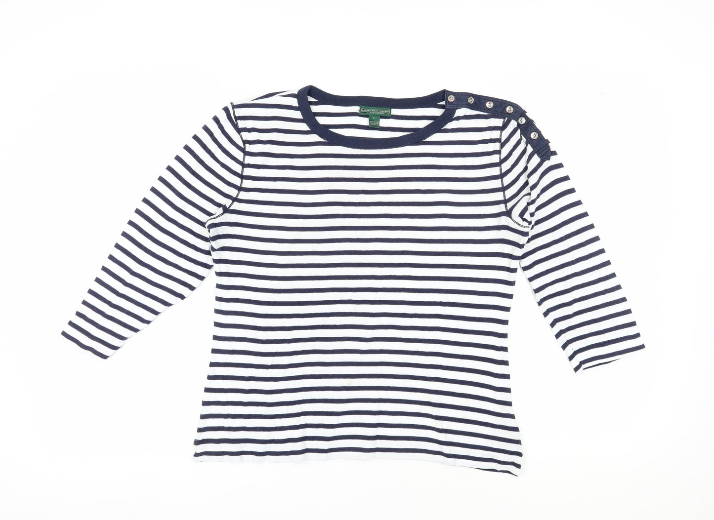 Lauren Jeans Women's Striped T-Shirt, Multicoloured, L