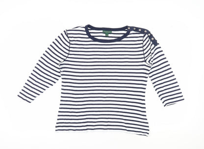 Lauren Jeans Women's Striped T-Shirt, Multicoloured, L