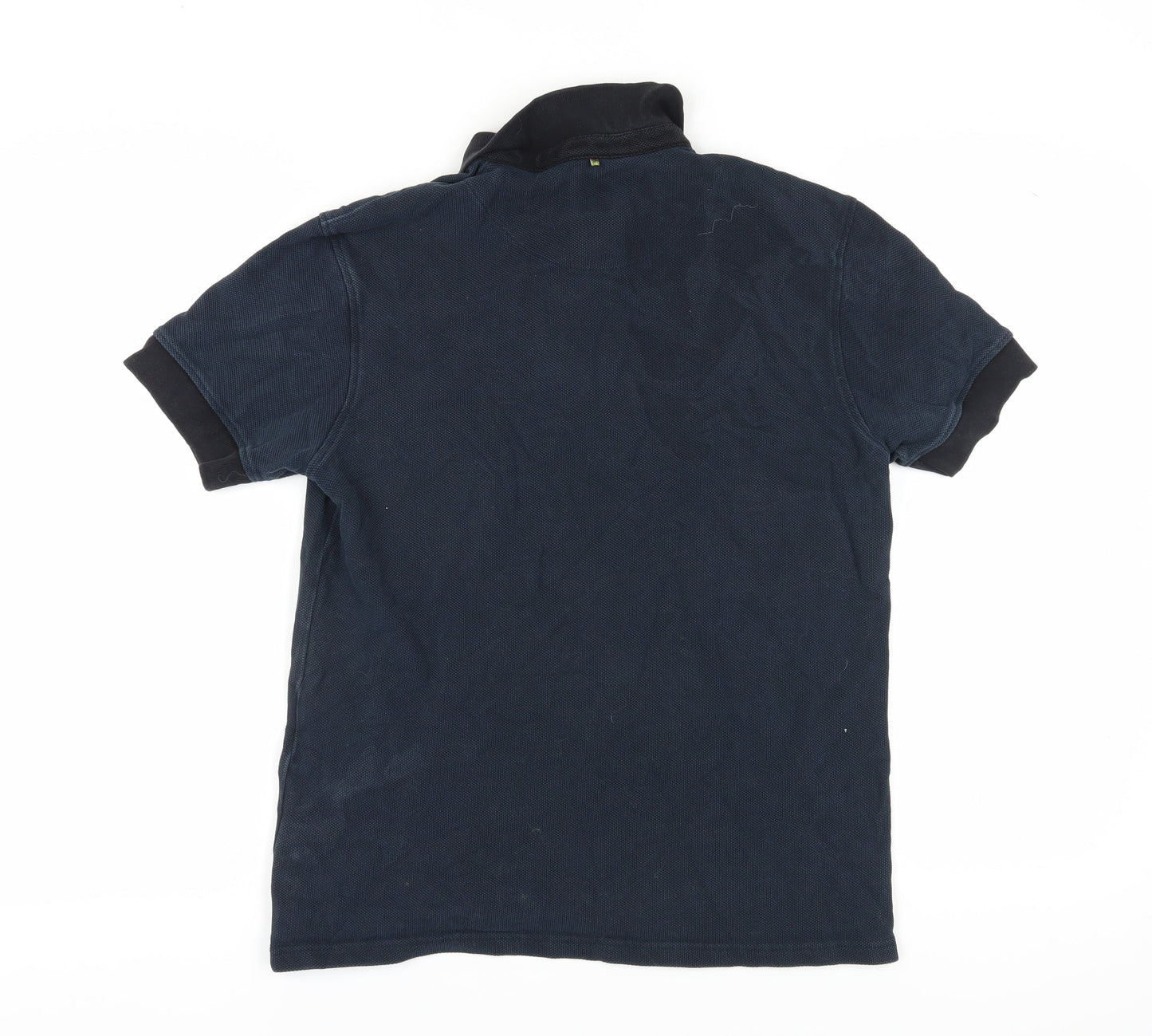 Pretzel Men's Blue M Polo Shirt, Cotton Knit