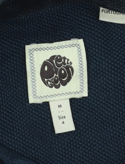 Pretzel Men's Blue M Polo Shirt, Cotton Knit