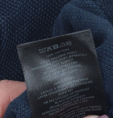 Pretzel Men's Blue M Polo Shirt, Cotton Knit